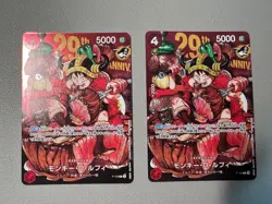 Monkey D. Luffy Promo 2 Card Set P-159 ONE PIECE Jump 29th Anniversary Japanese - Image 1
