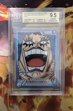 BGS 9.5 One Piece Emporio Ivankov Leader Alt Art Paramount War OP02-049 ENGLISH - Image 3