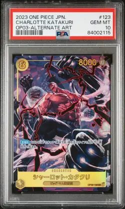 CHARLOTTE KATAKURI OP03-123 SEC ALT ART, PSA 10 GEM MINT, 2023 ONE PIECE CARD - Image 1