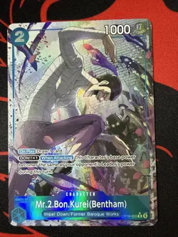 Mr.2.Bon.Kurei Alt Art OP16-055 One Piece Tcg The Time of Battle ENGLISH NM Foil - Image 1