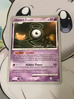 Unown 57/106 2008 Diamond & Pearl Pokemon Card LP/NM - Image 1