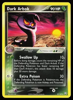 Dark Arbok 29/109 Uncommon Team Rocket Returns Pokemon Card - Image 1