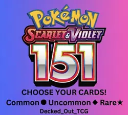 Pokemon TCG 151 Collection – Choose Your Card – All Variants Available – NM/M - Image 1