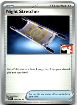 Night Stretcher 061/064 Uncommon Prize Pack Series Cards Pokemon Near Mint - Image 1