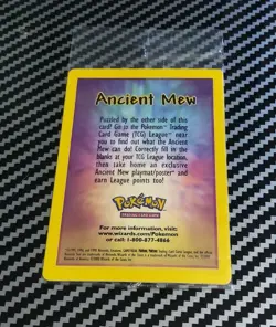 Ancient Mew Holo Pokemon 2000 Movie Promo Holo Card Factory Sealed NM Bent - Image 2