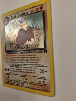 Dark Dugtrio 6/82 Holo Rare Team Rocket Pokemon Card 1999 WOTC LP/NM - Image 3