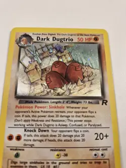 Dark Dugtrio 6/82 Holo Rare Team Rocket Pokemon Card 1999 WOTC LP/NM - Image 4