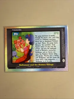 Bulbasaur And The Hidden Village #EP10 Pokemon Topps Series 2 Card - Image 2