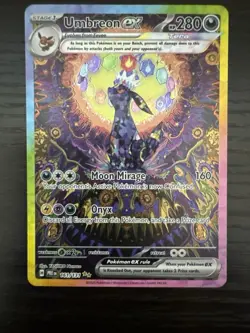 Umbreon ex #161 SIR Prismatic Evolutions MP Pokemon Card ☀Sunbreon☀ - Image 1