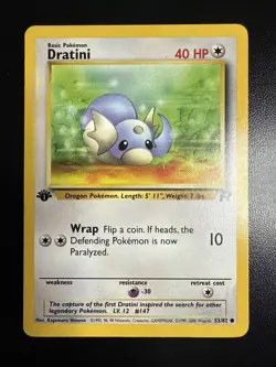 Dratini 53/82 Common 1st Edition Team Rocket Pokemon Card - Image 1