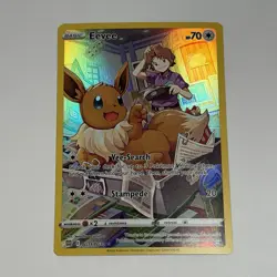 Eevee TG11/TG30 Holo Full Art Brilliant Stars Trainer Gallery Pokemon Card NM - Image 1