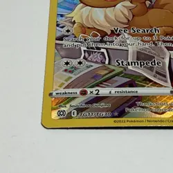 Eevee TG11/TG30 Holo Full Art Brilliant Stars Trainer Gallery Pokemon Card NM - Image 2