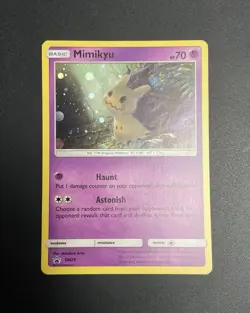 Pokemon TCG Mimikyu Promo Card SM29 Near Mint Condition - Image 1