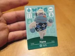 HANS # 241 Welcome To Animal Crossing New Leaf Horizons AMIIBO Card Series 3 - Image 1