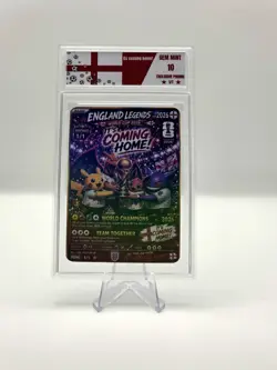 Custom England Legends World Cup 2026 Holographic Pokemon Style Card ⚽🏆 Display - Image 1