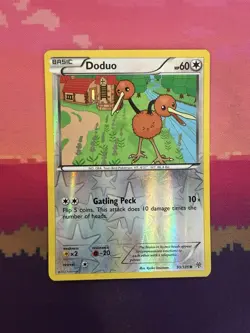 Pokemon Card Doduo Plasma Storm Reverse Holo Common 99/135 Near Mint - Image 1