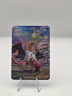 Custom Charizard EX England World Cup 2026 Holographic Pokemon Style Card 🔥⚽ - Image 2