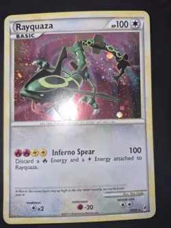 Pokemon Card Rayquaza 20/95 Call of Legends Holo LP - Image 1
