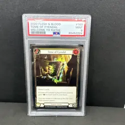2020 Flesh And Blood Tome Of Fyendal #160 Welcome To Rathe FaB Card PSA 9 MINT - Image 1