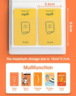 Card Case with 40 Pockets Compatible with YOTO PU/PVC Waterproof Card Binder Y - Image 3