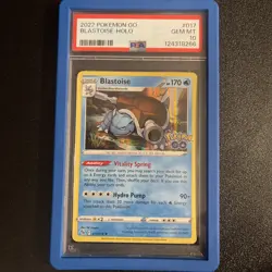 PSA 10 2022 Pokemon Go #017/078 BLASTOISE Holo Rare POP 169 Gem Mint TCG Card - Image 1