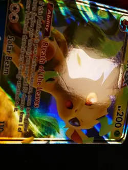 LP Pokemon LEAFEON GX Card SM BLACK STAR PROMO Set SM146 Holo Foil Celebration - Image 2