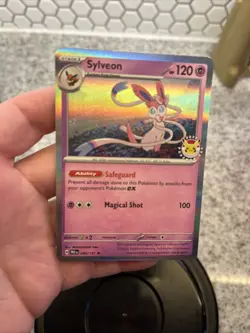 One (1) Pokemon Day 2025 Stamped Sylveon 040/131 Holo Foil Exclusive Promo Card - Image 3