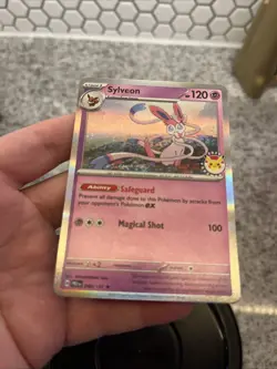 One (1) Pokemon Day 2025 Stamped Sylveon 040/131 Holo Foil Exclusive Promo Card - Image 5