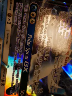 NM Pokemon GLACEON GX Card SM BLACK STAR PROMO Set SM147 Holo Foil Celebration - Image 2