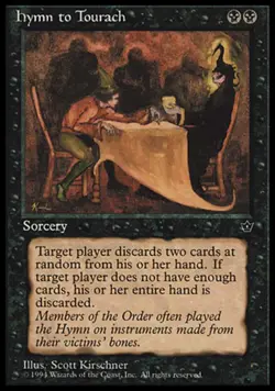 4x Hymn to Tourach (Kirschner) MTG - Fallen Empires - Moderate Play - Image 1