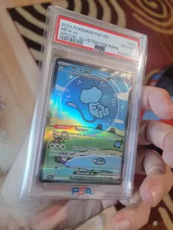 2024 POKEMON PALDEAN FATES SPECIAL ILLUSTRATION RARE 232 BUBBLE MEW EX PSA 10 - Image 1