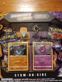 Champion's Path Pin Collection Pokemon TCG: Stow-On-Side Gengar Promo SWSH052 - Image 2