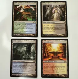 MTG Gatecrash Shock Land Lot x4 Breeding Pool Watery Grave Godless Shrine NM - Image 1