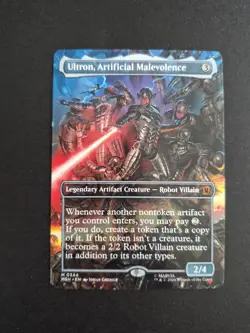 Ultron, Artificial Malevolence (Borderless) (0344) Marvel Super Heroes Foil MTG - Image 1