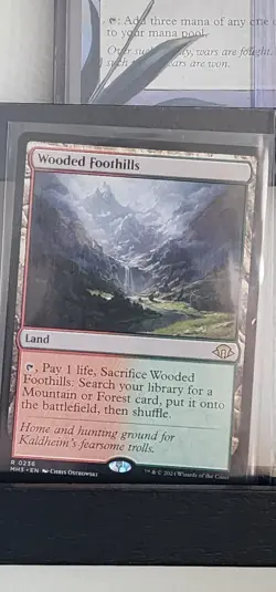MTG Wooded Foothills MH3 #236 Modern Horizons 3 Fetch Land NM Non-Foil - Image 1