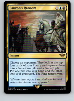 Magic the Gathering Sauron's Ransom Lord of the Rings MTG Free Shipping! - Image 1