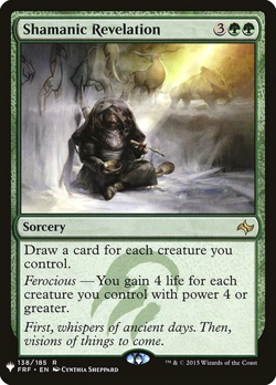 MTG - Shamanic Revelation - The List - Magic the Gathering - Image 1