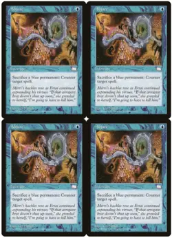 MTG Abjure x4 Weatherlight Common NM/LP Playset - Image 1