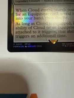 Cloud Midgar Mercenary P 0001 FFVII PRM EN Promo Foil MTG Final Fantasy - Image 3