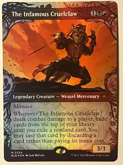 MTG THE INFAMOUS CRUELCLAW (SHOWCASE) BLOOMBURROW 334 FOIL NM - Image 1
