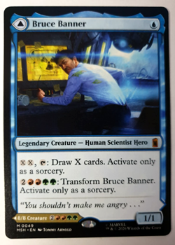 Bruce Banner / The Incredible Hulk - Mythic - MTG Marvel Super Heroes - 0049 NM - Image 1