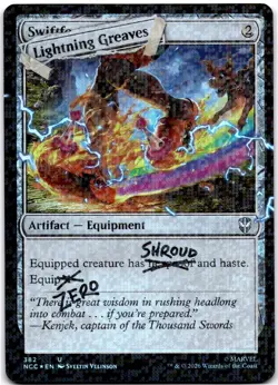 Lightning Greaves () (Pool Party Foil) Foil U 382 NM SLD Jeremy Jarvis - Image 1