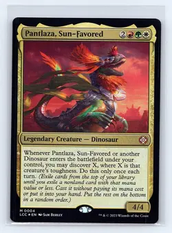 Commander: The Lost Caverns of Ixalan #4 Pantlaza, Sun-Favored Foil Mythic - Image 1