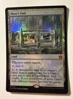 Maze's End #727 (Foil) (NM) Foundations FDN Magic MTG - Image 1