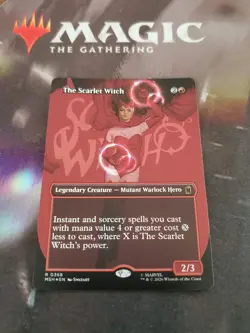 Mtg. The Scarlet Witch. Foil Borderless. Marvel Super Heroes. Pack Fresh - Image 1