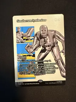 Simulacrum Synthesizer (Borderless) Regular Marvel Universe Eternal-Legal MTG - Image 1