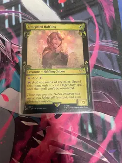 MTG - DELIGHTED HALFLING - SHOWCASE SCROLLS - RARE - NM - FOIL - LTR - Image 1