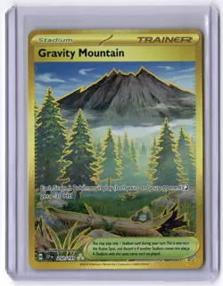 Gravity Mountain - 250/191 Hyper Rare Holo NM Pokemon SV08: Surging Sparks - Image 1