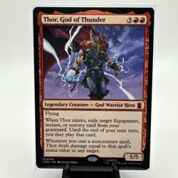 Thor, God of Thunder #156 (NM) Super Heroes MTG Non-Foil Magic The Gathering - Image 1