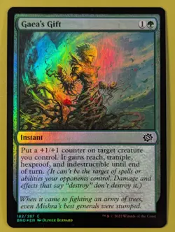 FOIL Gaea's Gift x1 The Brothers' War 1x Magic the Gathering MTG - Image 1